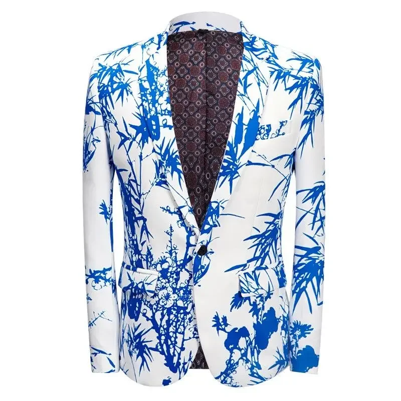 thumbnail image 1 of Abrigos Trajes y Blazers para Hombre Tallas Grandes Plus Chaqueta Corta para Hombre Fiesta Recortada Ropa de Hombre Novedades en Moda 2024 Casual Verano, 1 of 5