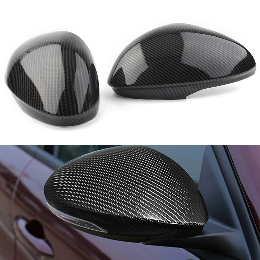 

Car Side Exterior Rearview Mirror Decoration Cover Trim For Alfa Romeo Giulia 2017 2018 2019 2020 Carbon Fiber ABS Accessories