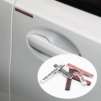 Emblema 3D ABS QUATTRO Adesivo Decorativo per Auto Accessori Auto per Audi A4 B8 B6 B9 B7 A3 8P 8V 8L A6 C7 C6 C5 Q5 A5 Q7 A1 Q3 A7