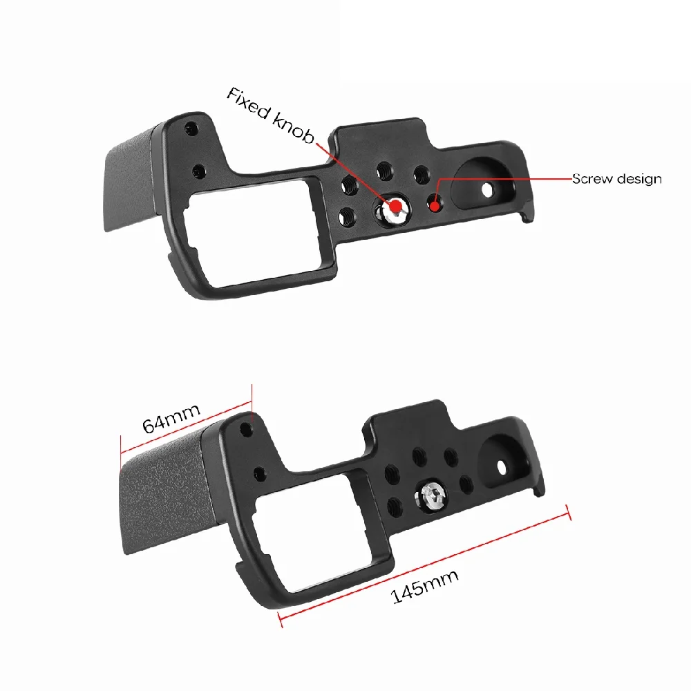 Meike MK-XPRO3G Aluminum Alloy Hand Grip Quick Release Plate L Bracket for Fujifilm X-Pro3 Camera