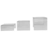 3pc Square Acrylic Clear Display Stands Showcase Set Jewelry Makeup Holderfor Displaying Merchandise Set Ups Decorative 3