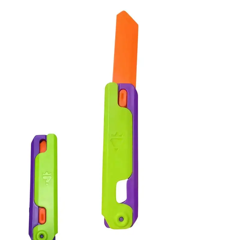 

Carrot Toy Cutter Sensory Fingertip 3D Cutter Toy Smooth Edges Sensory Toys For Car Travel School And Home