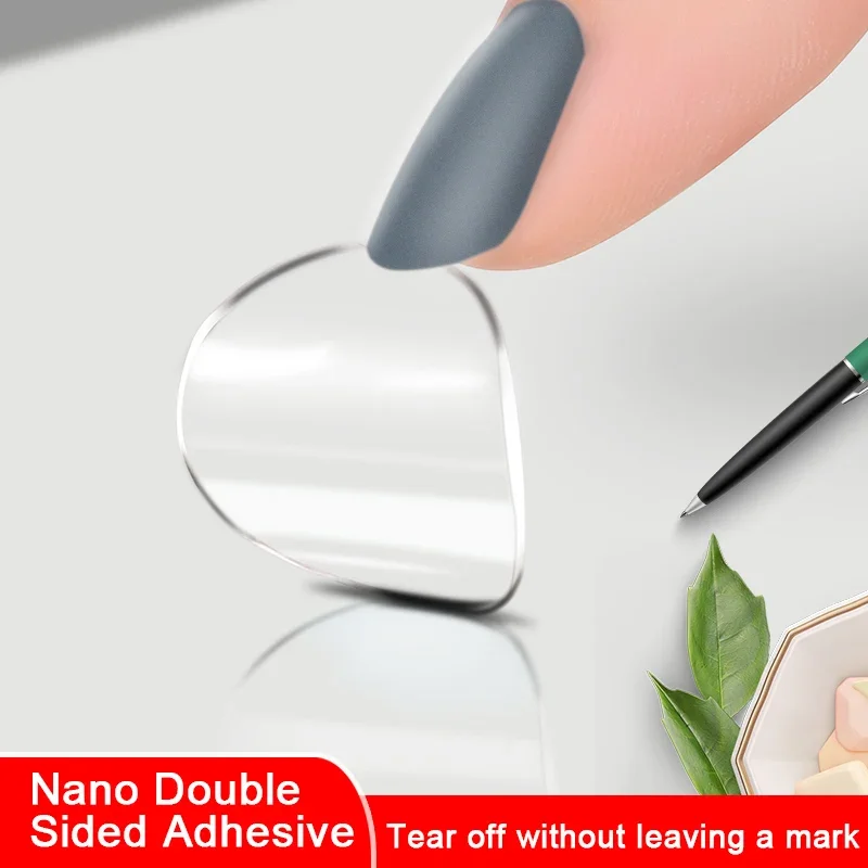 200PCS/Set Circular Transparent Double-sided Adhesive with Strong Adhesion Is Used for Holiday Decoration and Item Fixation