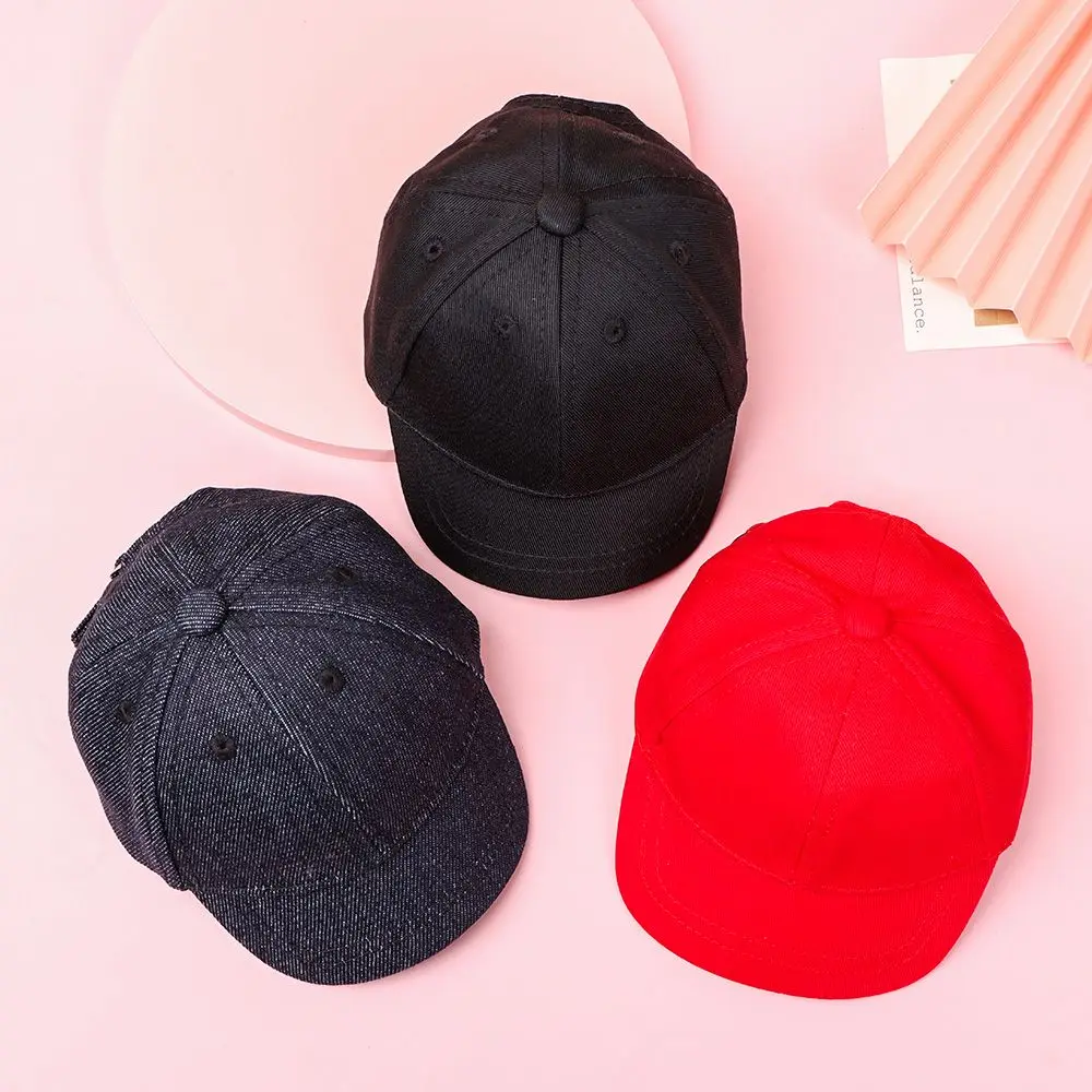 Fashion Caps for 20cm Dolls Hat Candy Color Cute Animal Casual Hat For Plush Doll Head Doll Baseball Cap Doll