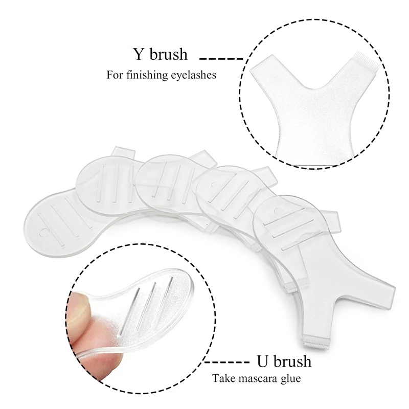 50Pcs/Pack Y Shap Lash Lift Brush Eyelash Extension Supplies Graft Perm Mini Y Shape Comb Eyelash Tool