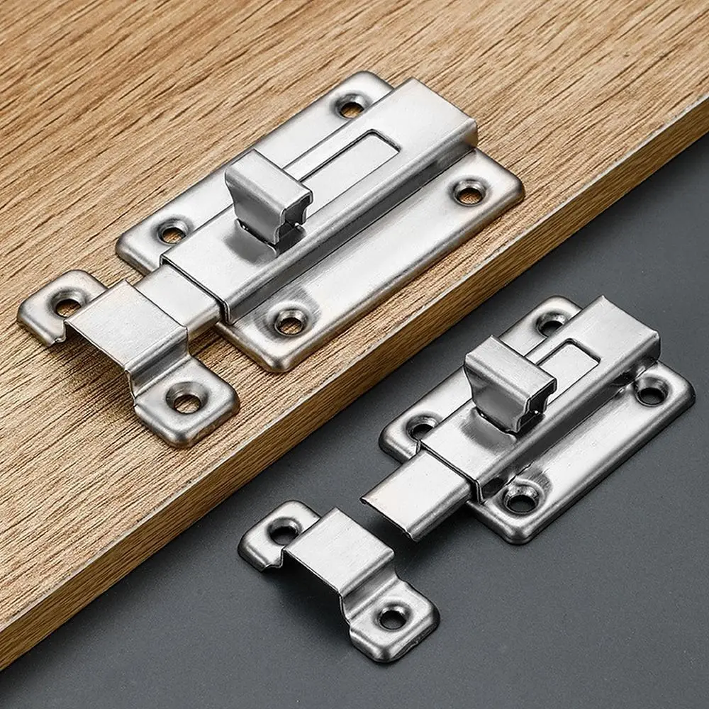 Self-elastic Latch Cabinet Hinges Security Bolt Latch Anti-theft Spring Latches Furniture Supplies door latch