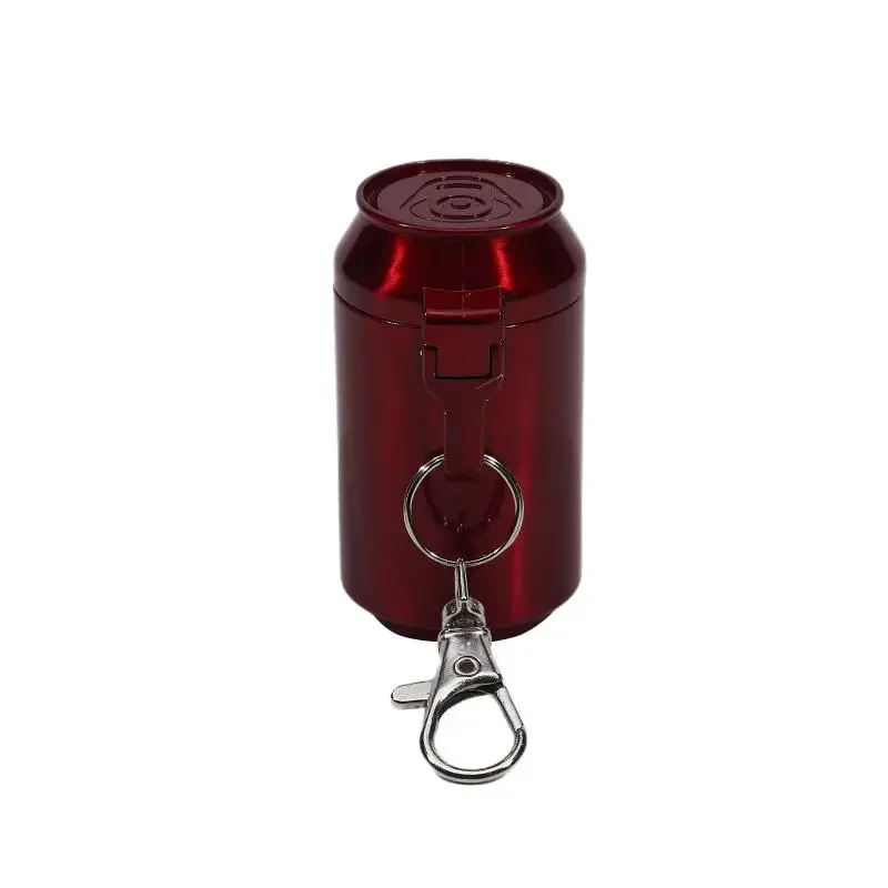 Tragbarer Mini-Aschenbecher mit Deckel für Outdoor-Reisen, Aufbewahrungsbox aus Metall mit Schlüsselanhänger, Zigarettenzubehör – Detail 18