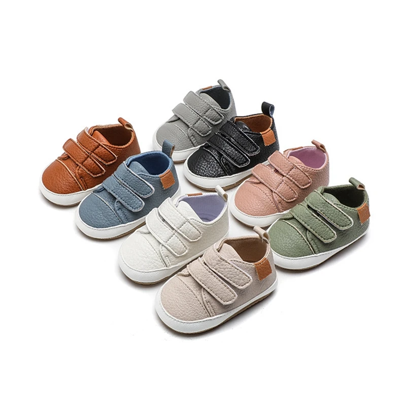 Baby Shoes Newborn Boys Girls First Walker Kids Toddler Pu Leather Soft Sole Sneakers 0-18 Months baby shoes children sports shoes