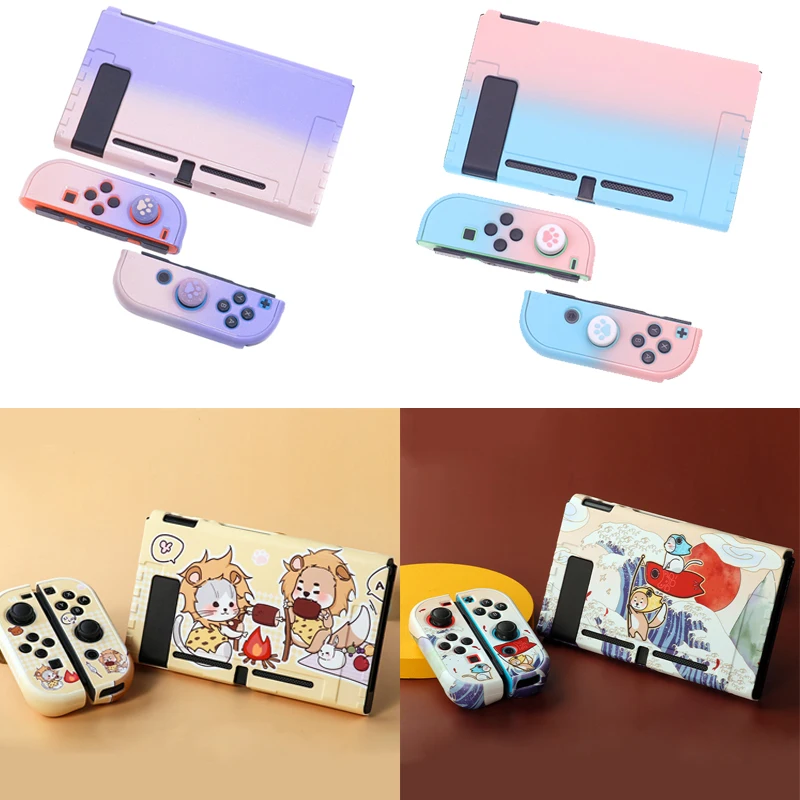 

NS Switch Hard PC Cover Kawaii Skin Protective Case for Nintendo Switch NS Console Joy-Con Controller Housing Shell Cover