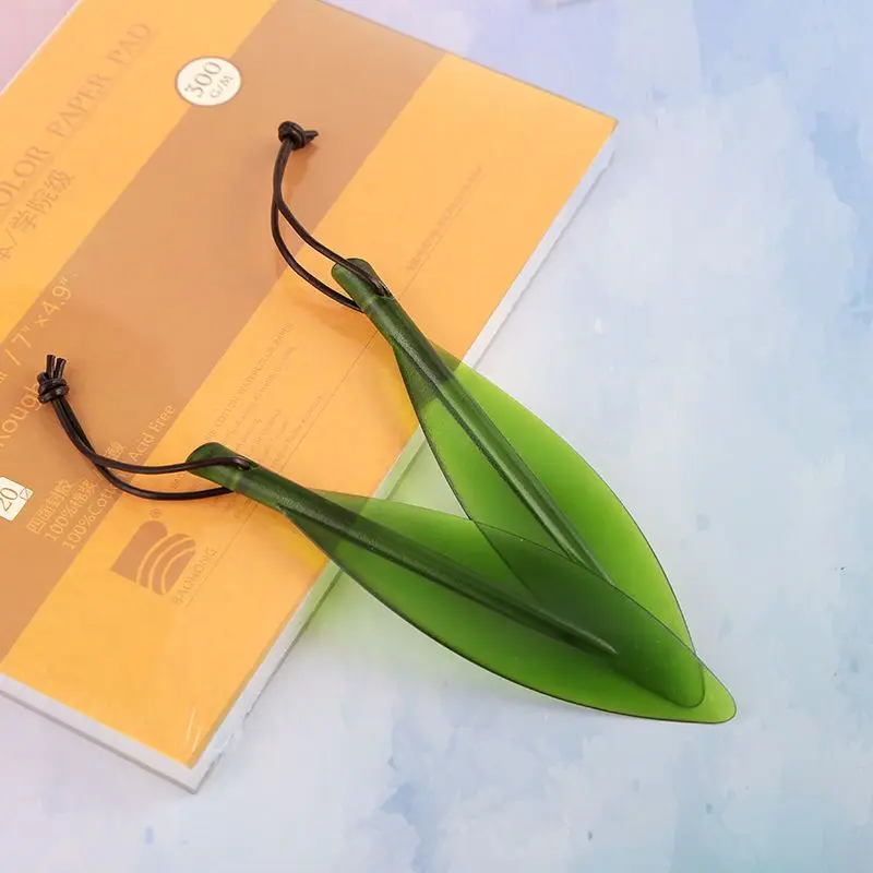 Tanie Artyści tworzą zielony papier nożyk do listów Lancet akwarela książka