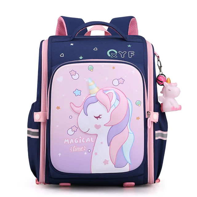 New Girl Unicorn Pinky Star Waterproof School Bags | Unilovers