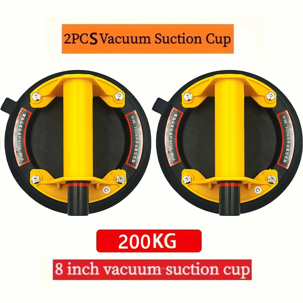 Heavy-duty suckers with handle 8 " for lifting large glass tile marble industrial vacuum suckers