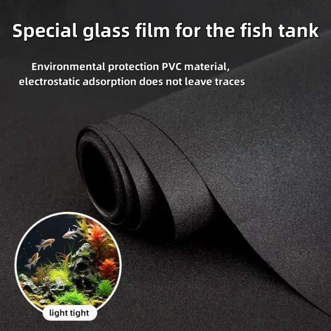 Black Aquarium Background Wallpaper Aquarium Poster Decorative Glass Window Privacy Film Opaque Black Glass Window Film Sticker Uv Barrier window film window privacy film window sticker