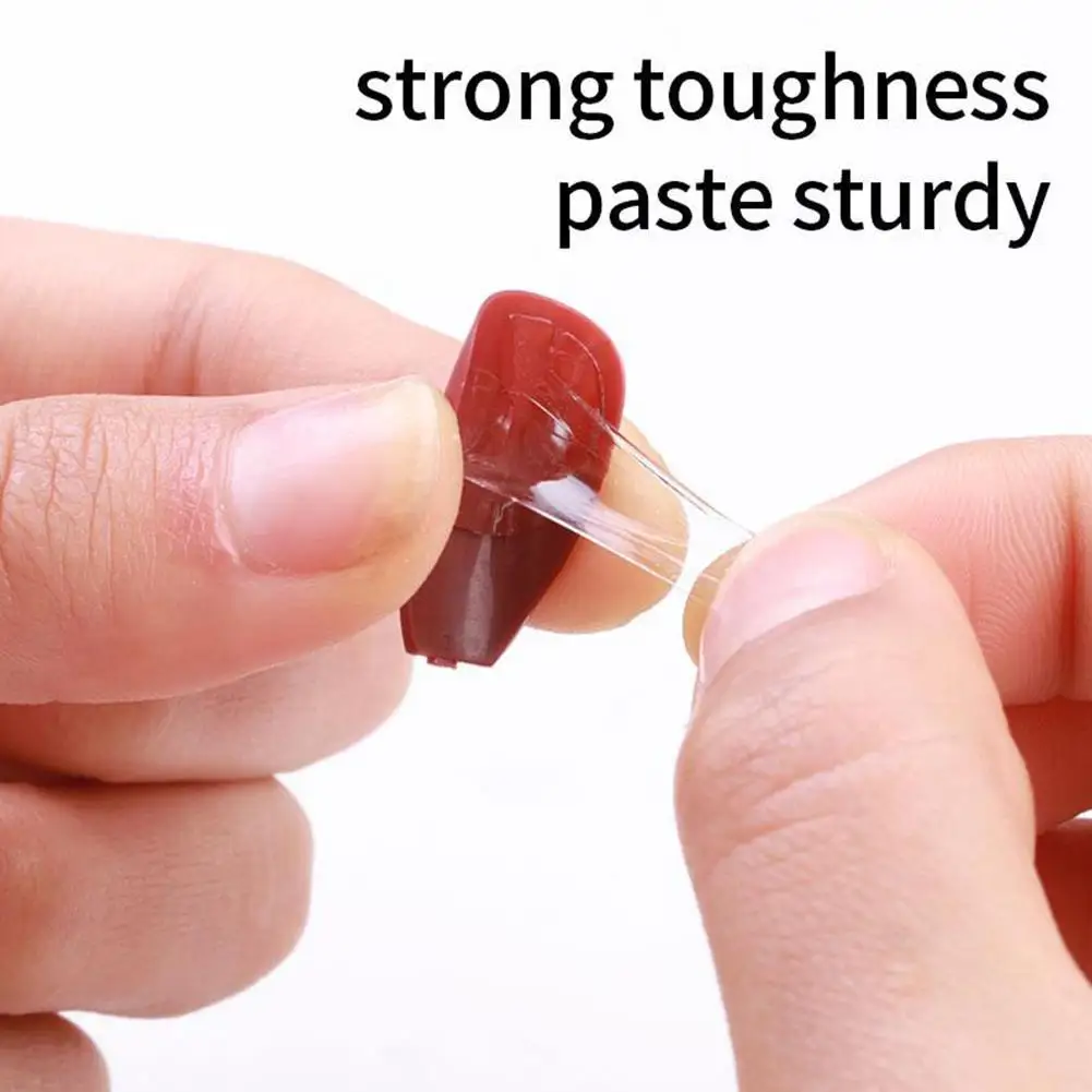 Description Picture 5 of item10Sheets False Nail Glue Sticker DIY Fake Nails Tips Double Side Clear Jelly Gel Sticker Tape Glue Press On Nails Manicure Tools