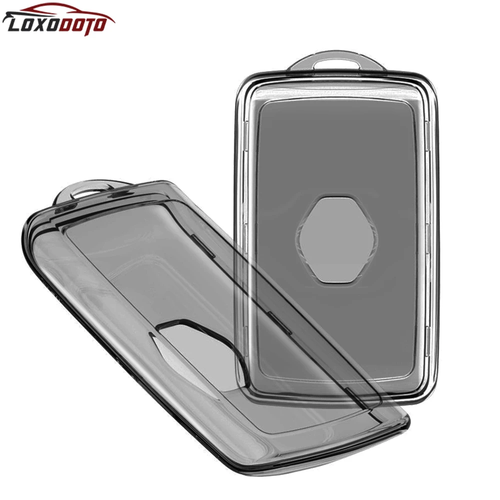 Cover Chiave Renault Captur in Silicone, Custodia per Chiavi Renault Compatibile per Renault Clio Scenic Megane Duster Sandero Captur Twingo Koleos 4 Tasti SmartKey Antipolvere Facile Pulire (Blu