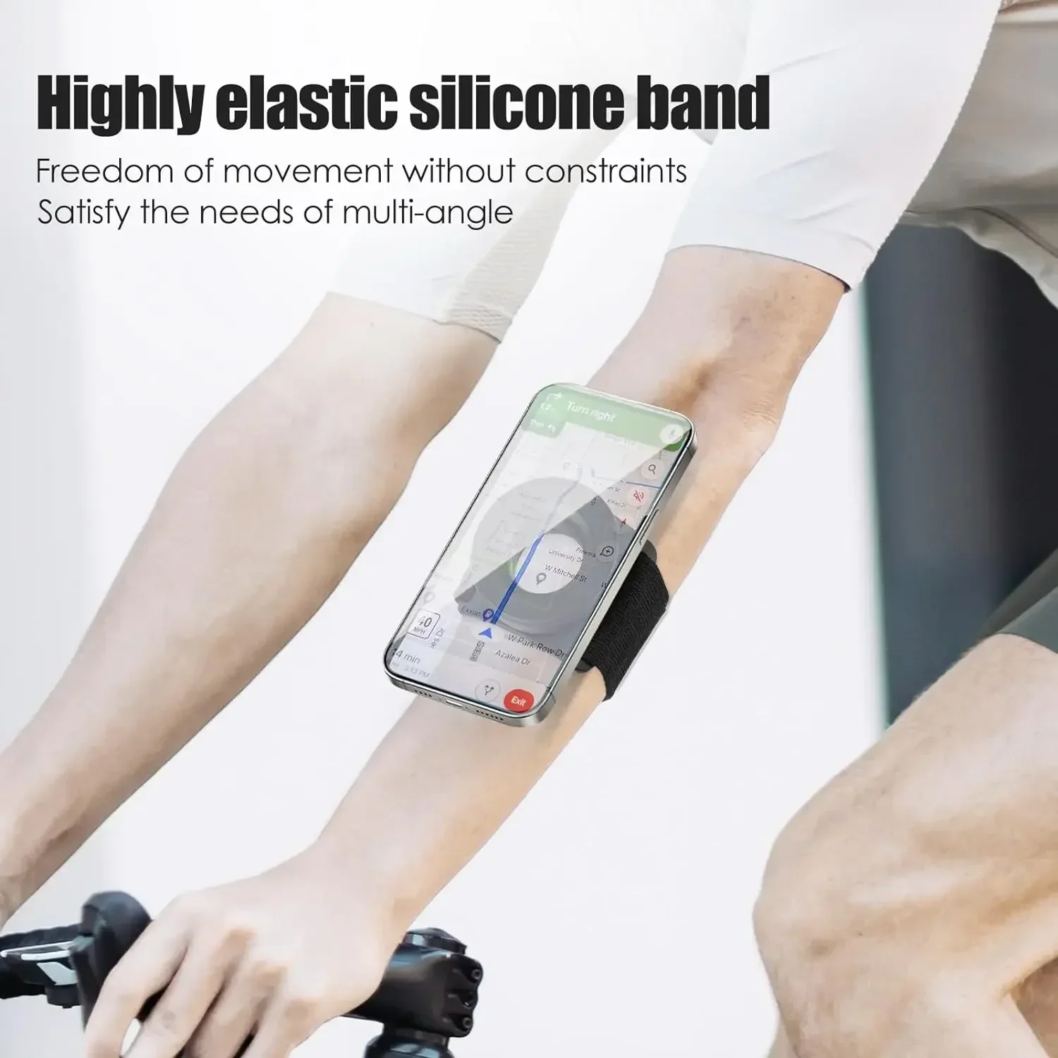 Magnetic Phone Holder Wrist Strap For Mobile Fitness