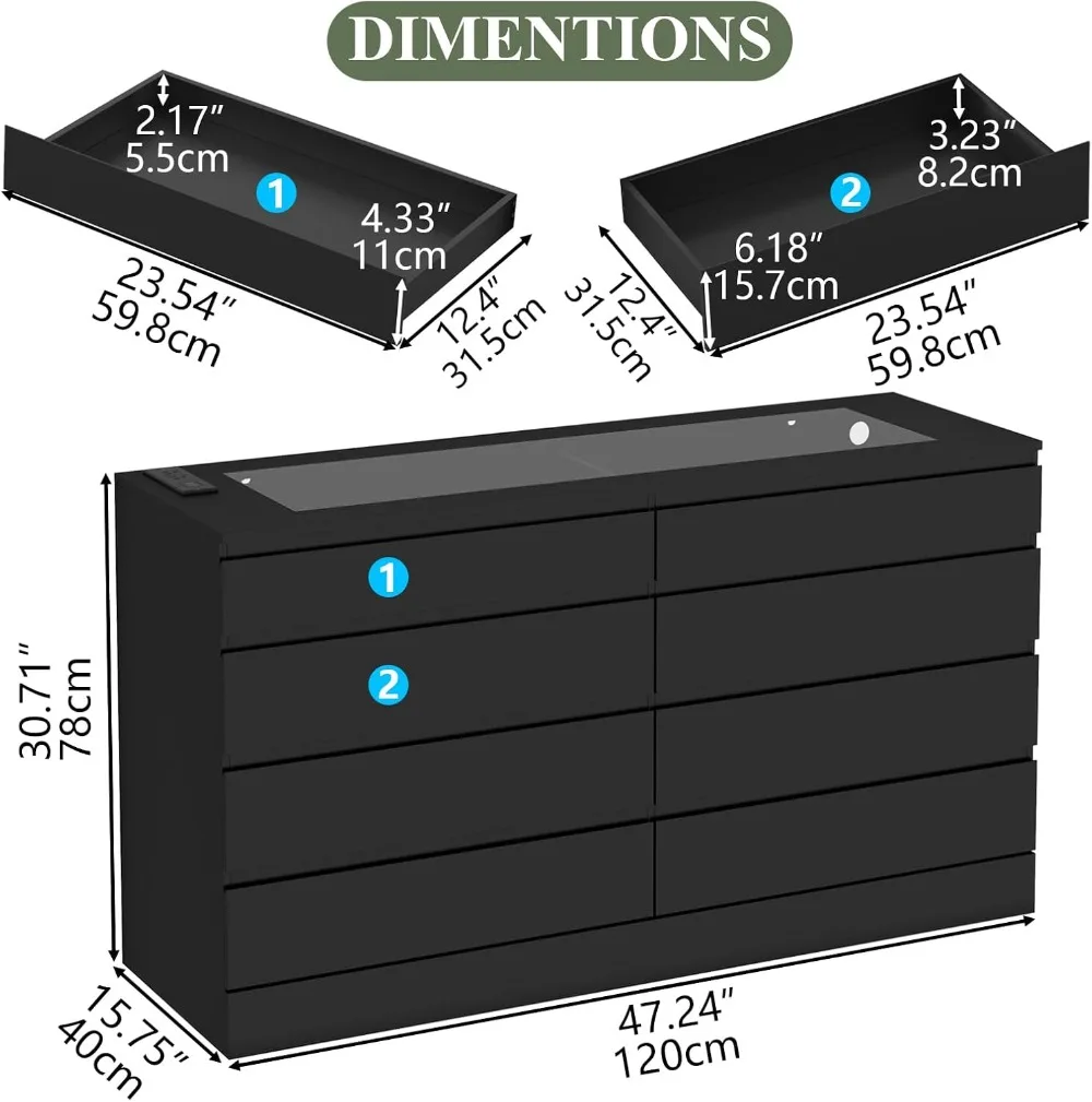 LED Storage Dresser 2