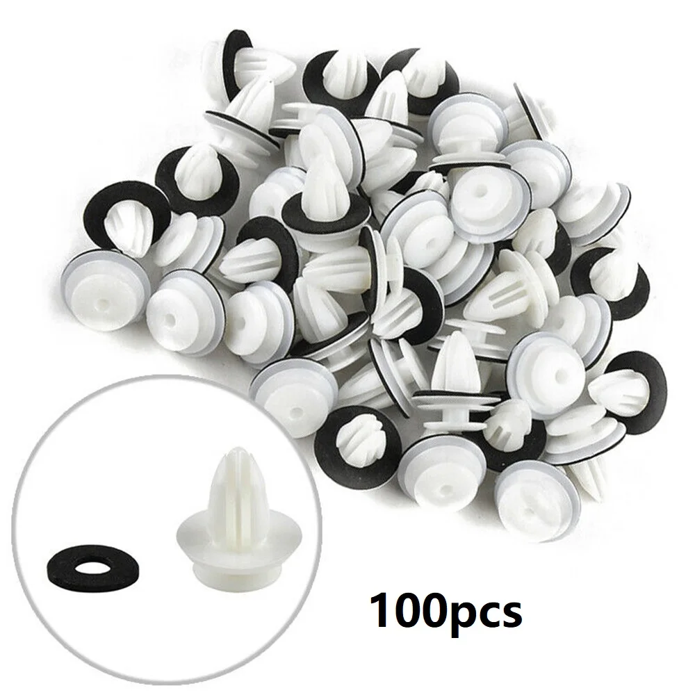 100 Pcs Plastic Trunk Screw Rivets Set Car Bumper Fender For Auto Fastener Clips Noise Insulation Accessories for Cars Supplies