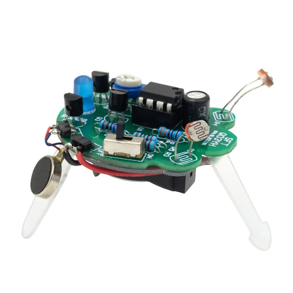 

LED Breathing Light Photosensitive Sensor Kit Mobile Robot Part Electronic Soldering DIY Kit Simulated Firefly Flashing Sensor