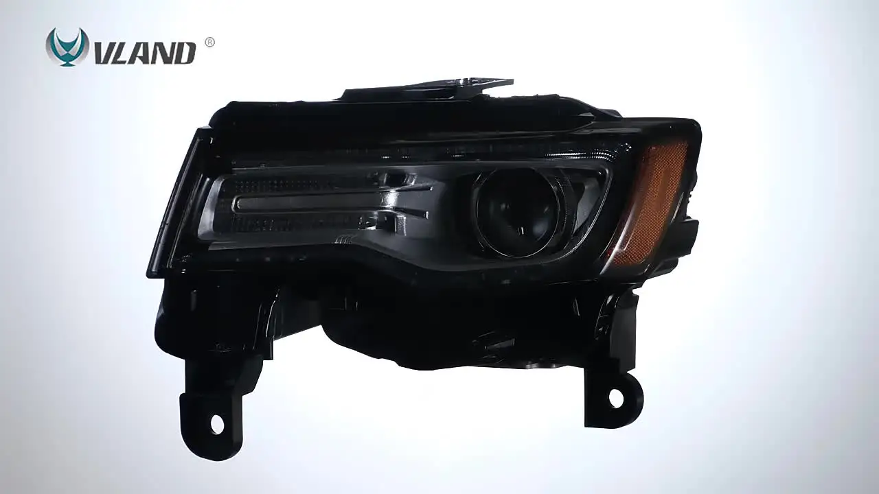 VLAND LED-Scheinwerfer-Set Für Jeep Grand Cherokee WK2 (2014–2022) – Blau DRL, Sequenzielle Blinker, Plug-and-Play, IP67, 12V 42W, ABS-Gehäuse