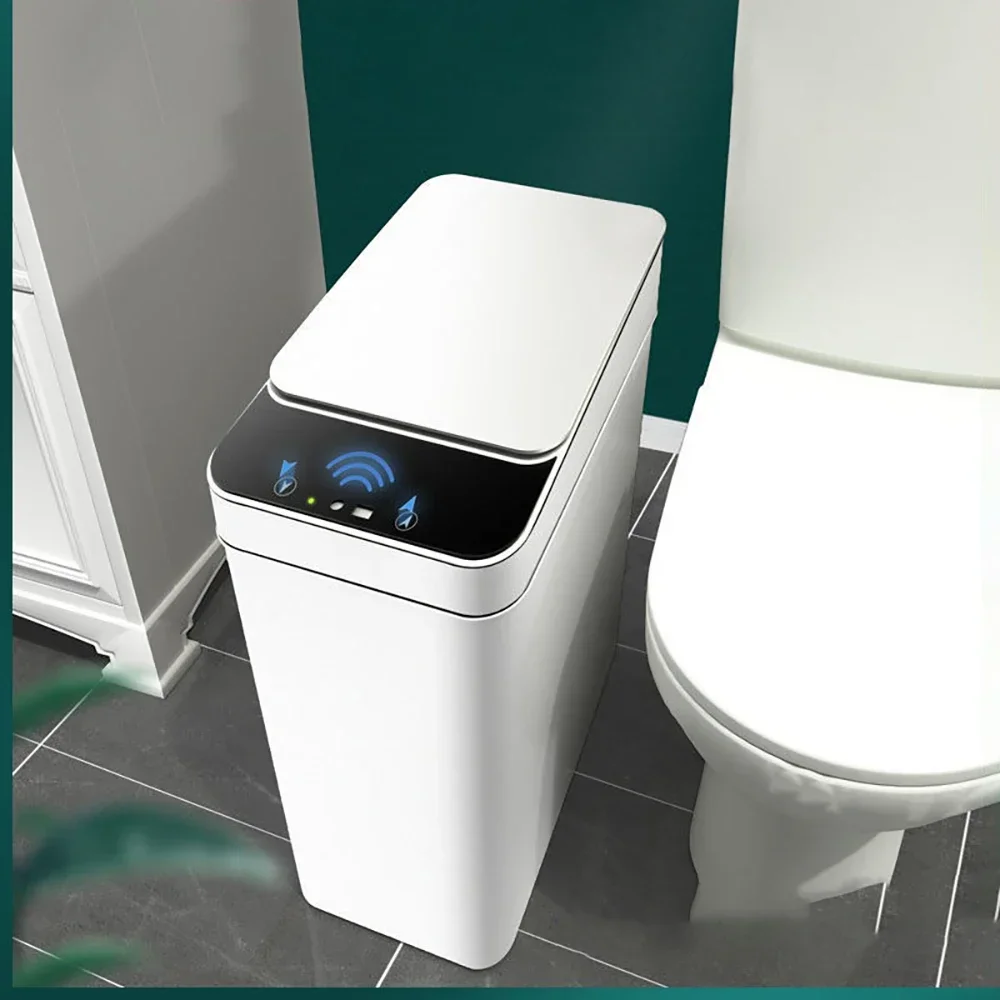 

Intelligente Prullenbak Induction Automatic Flip Trash Smart Sensor Household Toilet Gap Pressure Ring Garbage Sorting Can