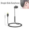 3.5mm Single Side Earbud Headsets With Mic Type C Connector Wired Earphones Soft Silicone In-Ear Headset USB C Single Headphones 6