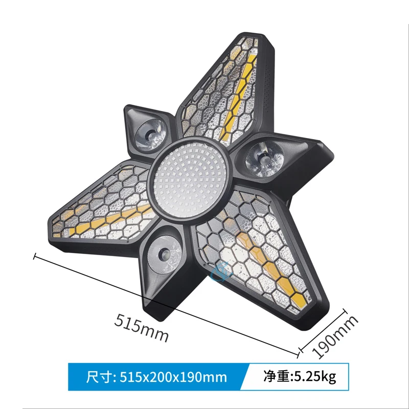 LED 280W Full Color Rotating Moving Head Light Triangle Maple Leaf Retro Lights