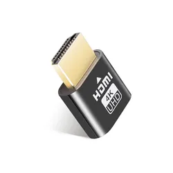 HDMI EDID Emulator Adapter Dummy Plug for 4K Virtual Monitor Display Passthrough (1pc)