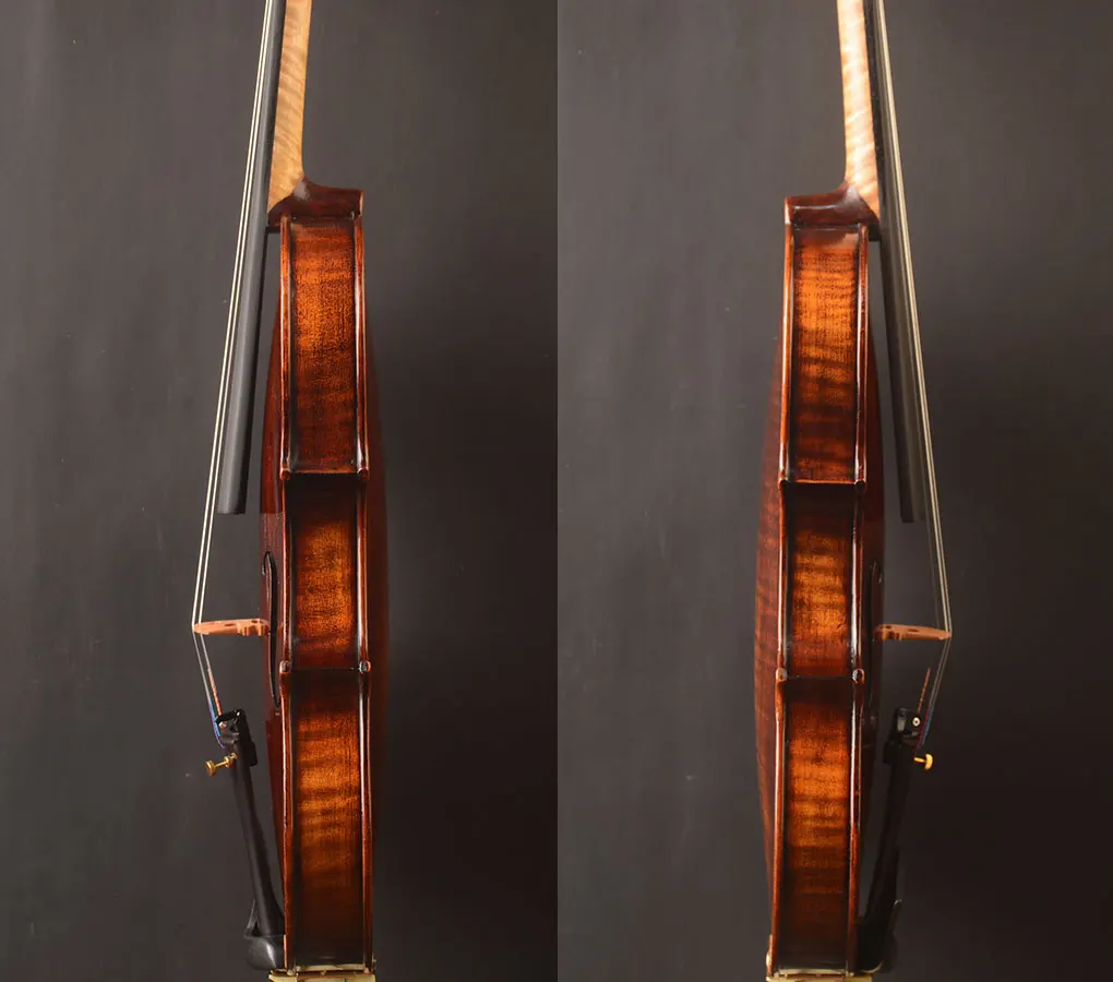 German dark antique style, Full size violin, strad model, strong bright tone, free case, bow, shoulder rest!