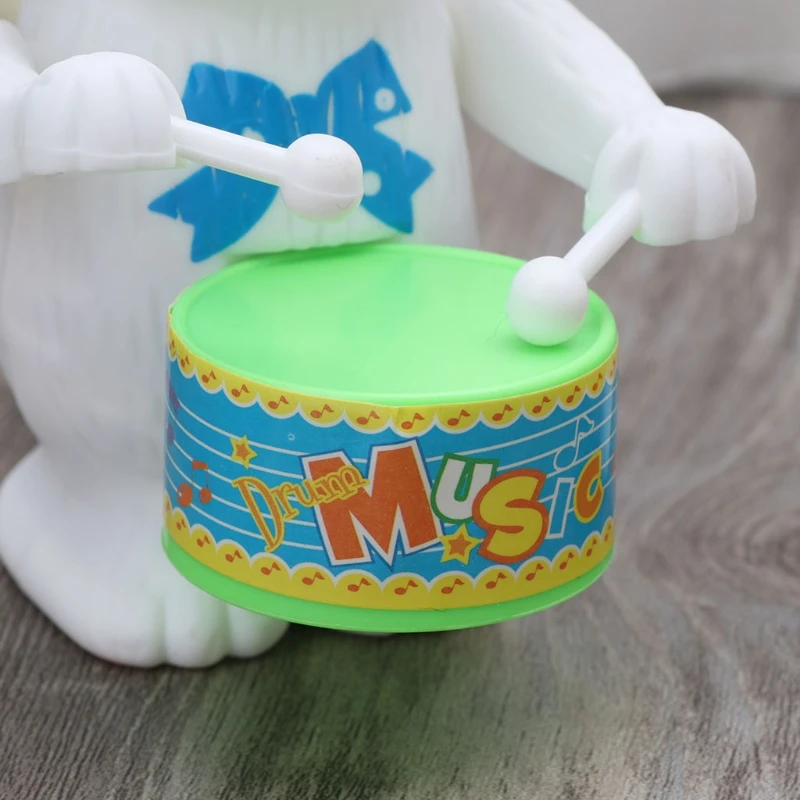

Spring Toy Clockwork Mini Instrument Toy Party Gift Interactive Novelty Table Toy Pounding Bunny for Infant Toddlers