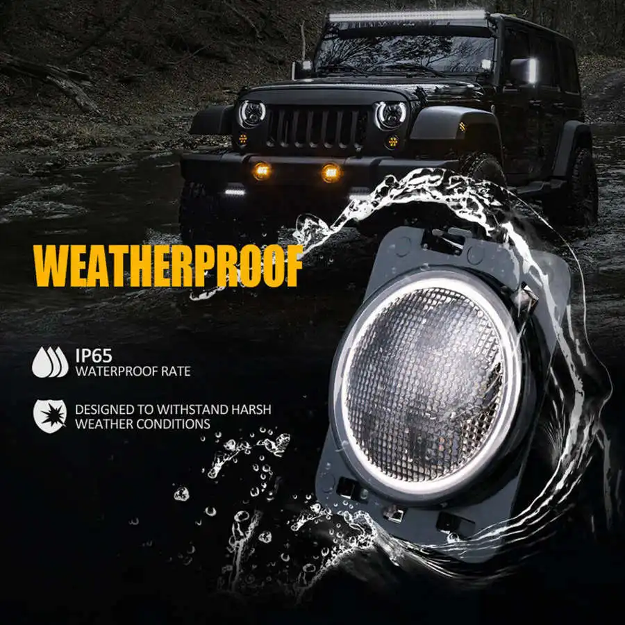 LED ̵ Ŀ Ʈ, ũ ÷  ü,  ۷ JK JKU 2007-2018, DC 12V