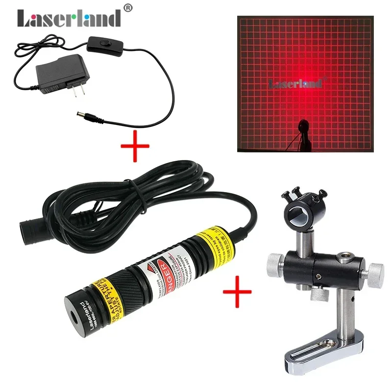 

20x20 Grid 650nm Red Grating Laser Module 3D Structural Light Source Scanner Scanning