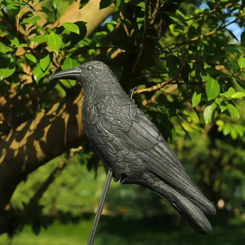 Simulation Crow Black Raven Bird Repellent Natural Pest Control Repellent Bird Raven Prop Scary Decor Party Halloween Crow Decor