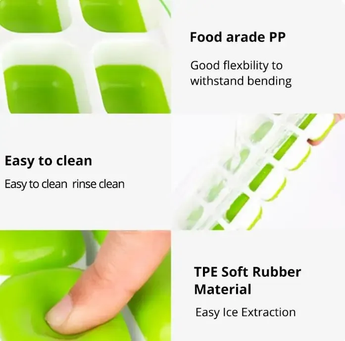 Silicone Ice Cube Tray Mold with Lid - Product Image 6