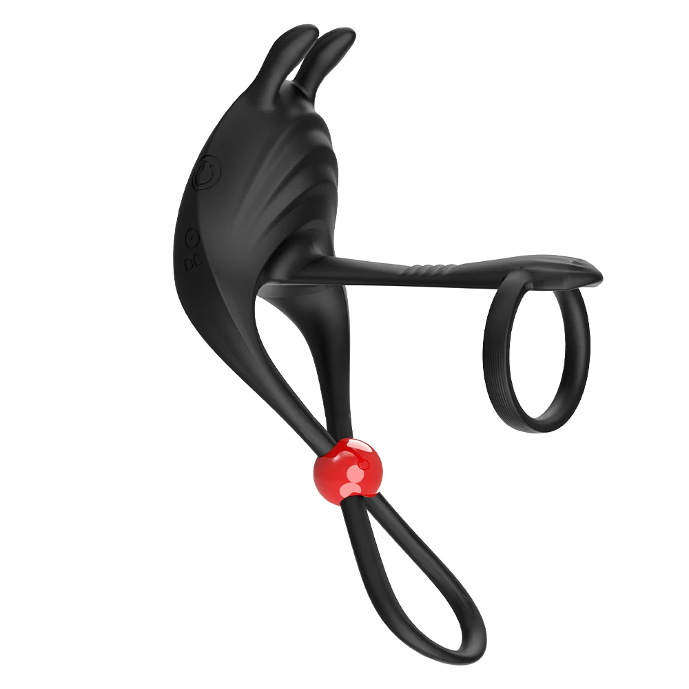 Ring Delay Ejaculation Wireless Remote Control Stimulator Massager Vibrator Sex Toys for Men Couple_voghion.com