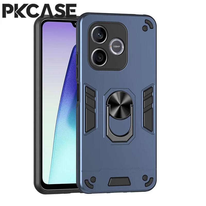 Shockproof Magnetic Bracket Phone Case with Ring Stand