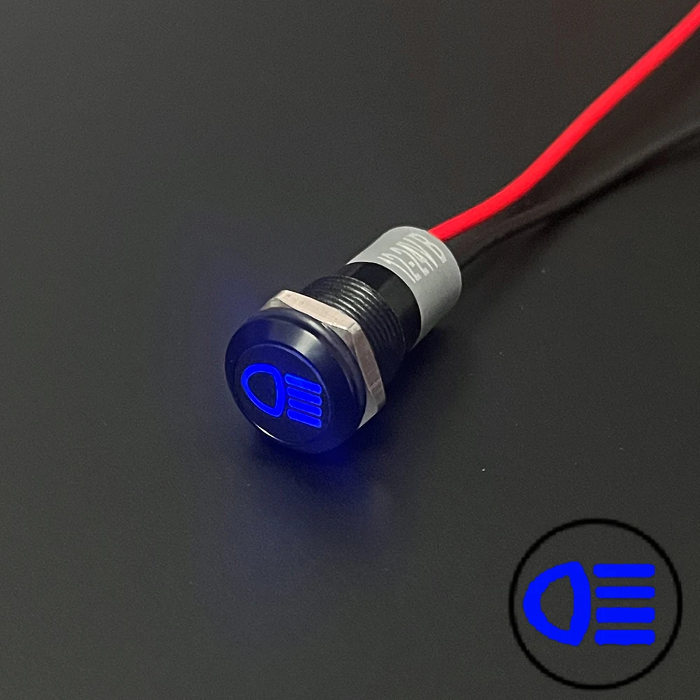 ตัวเลือกสินค้า ตัวบ่งชี้สถานะ LED กันน้ำ 12V/24V สำหรับรถยนต์และรถจักรยานยนต์