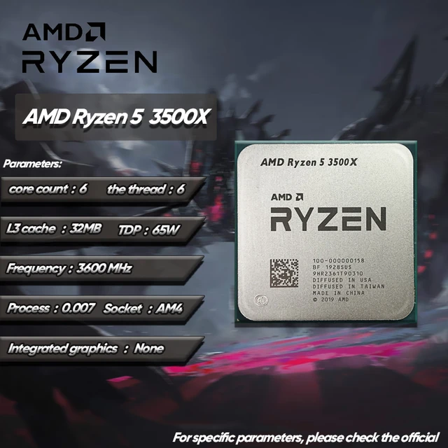 AMD Ryzen 5 3500X R5 3500X CPU + GA B550M AORUS ELITE anakart takım soket  AM4
