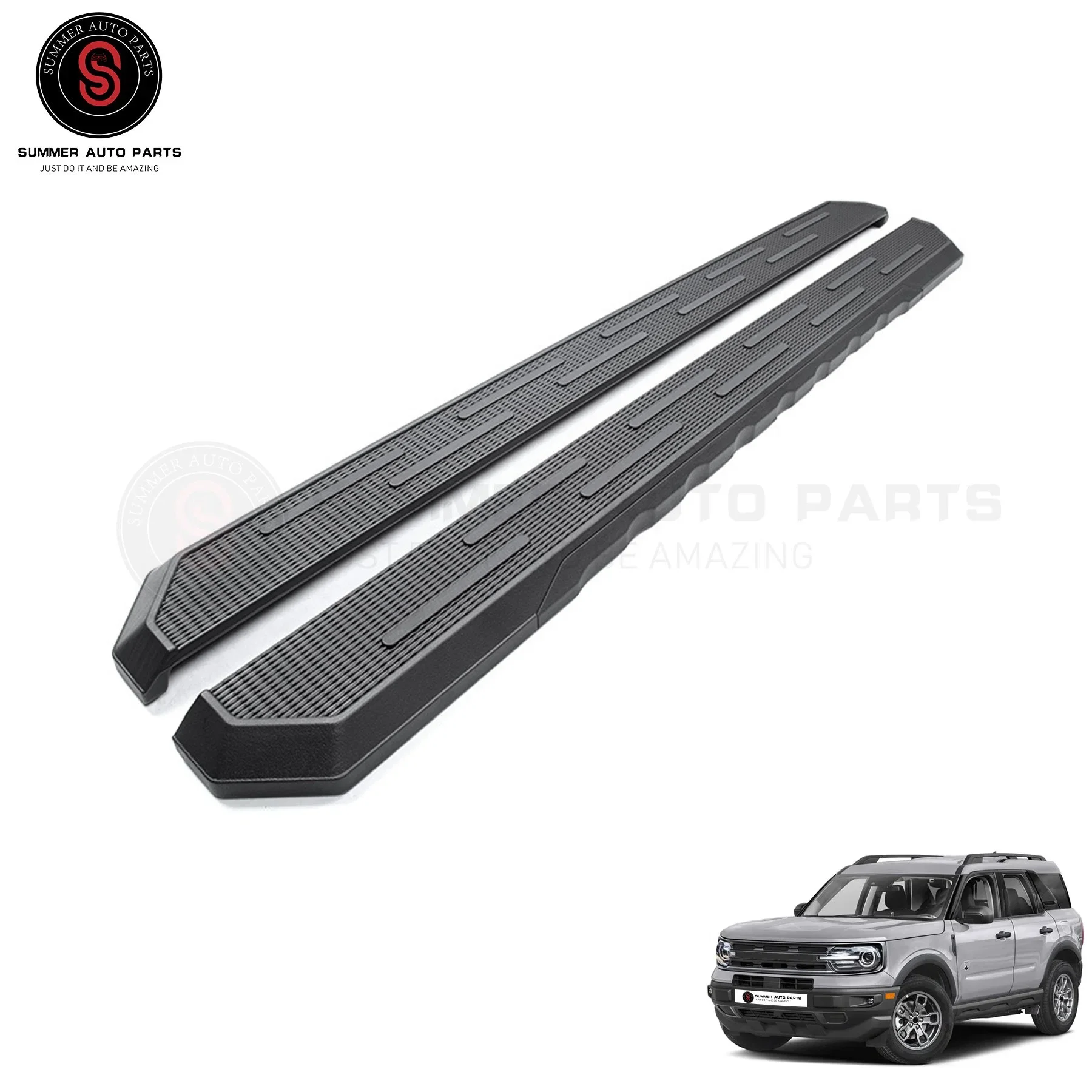 Design Esclusivo All Black Nerf Bar Per Ford Bronco 2 Porte 2021 2022 Pedane