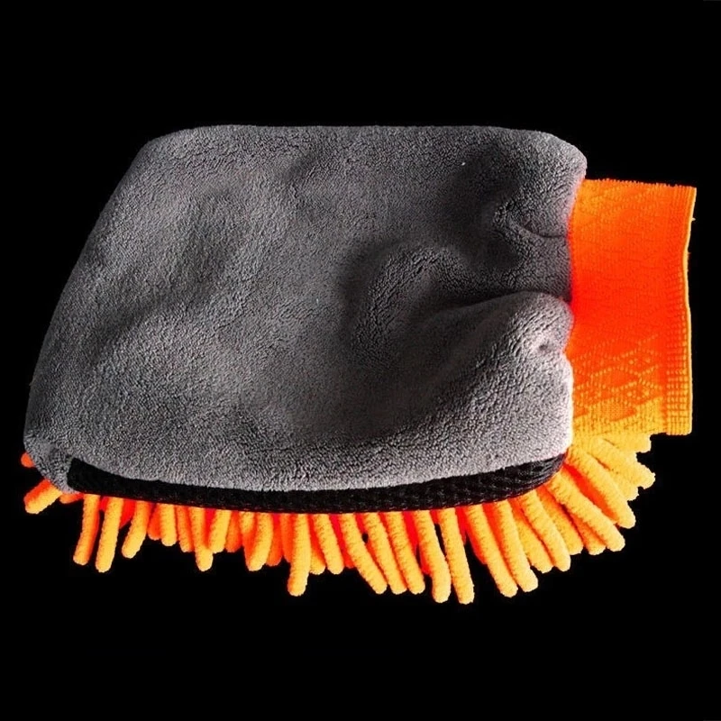 Waterproof Car Wash Microfiber Chenille Gloves Thick Car Cleaning Mitt Wax Detailing Brush Auto Care Double-faced Glove car cleaning gloves microfiber car mitt microfiber cleaning gloves microfiber washing gloves microfiber gloves