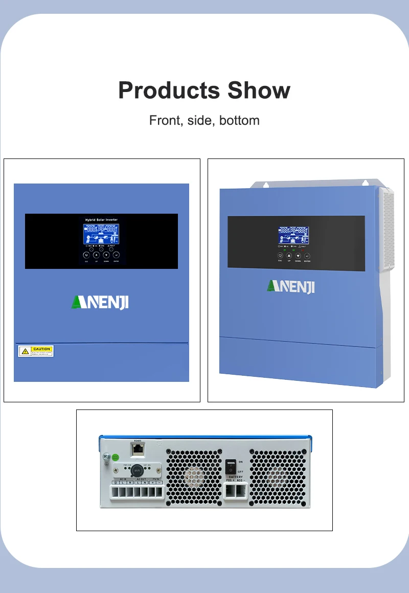 2PCS 4KW/6,2 KW Hybrid Solar Inverter 230V 48V Reine Sinus Off Grid Auf Grid Inversor 120A MPPT ANENJI Solar Laderegler – Detail 16