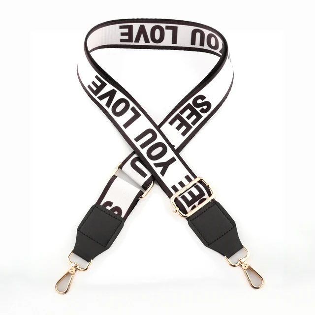 Handbag Straps for Crossbody Adjustable Bag Accessories Belt For Bag Accessories Handbag Belt Wide Nylon Shoulder bag Straps JD-PB-013-White