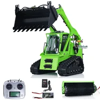 LESU 1/14 RTR Aoue LT5 RC Hydraulic Skid-Steer Loader Electric Cleaner I6S Radio Battery Remote Control Construction Car Toys 2
