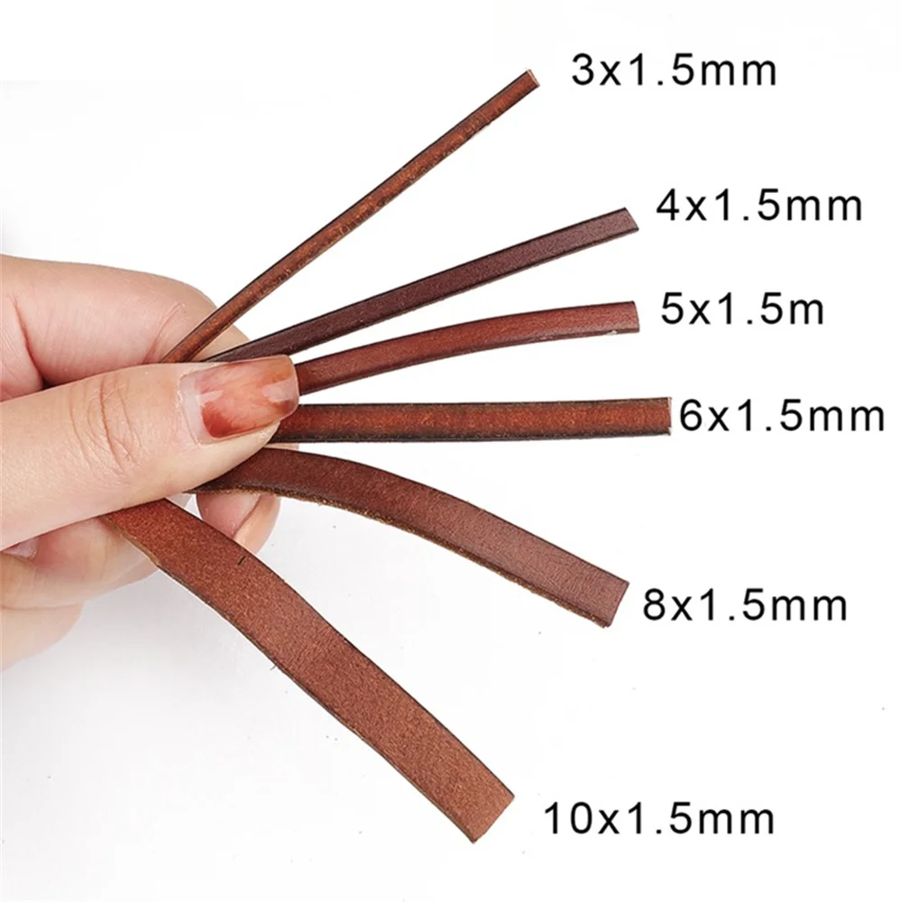 Vintage Cowhide Leather Cord 2m