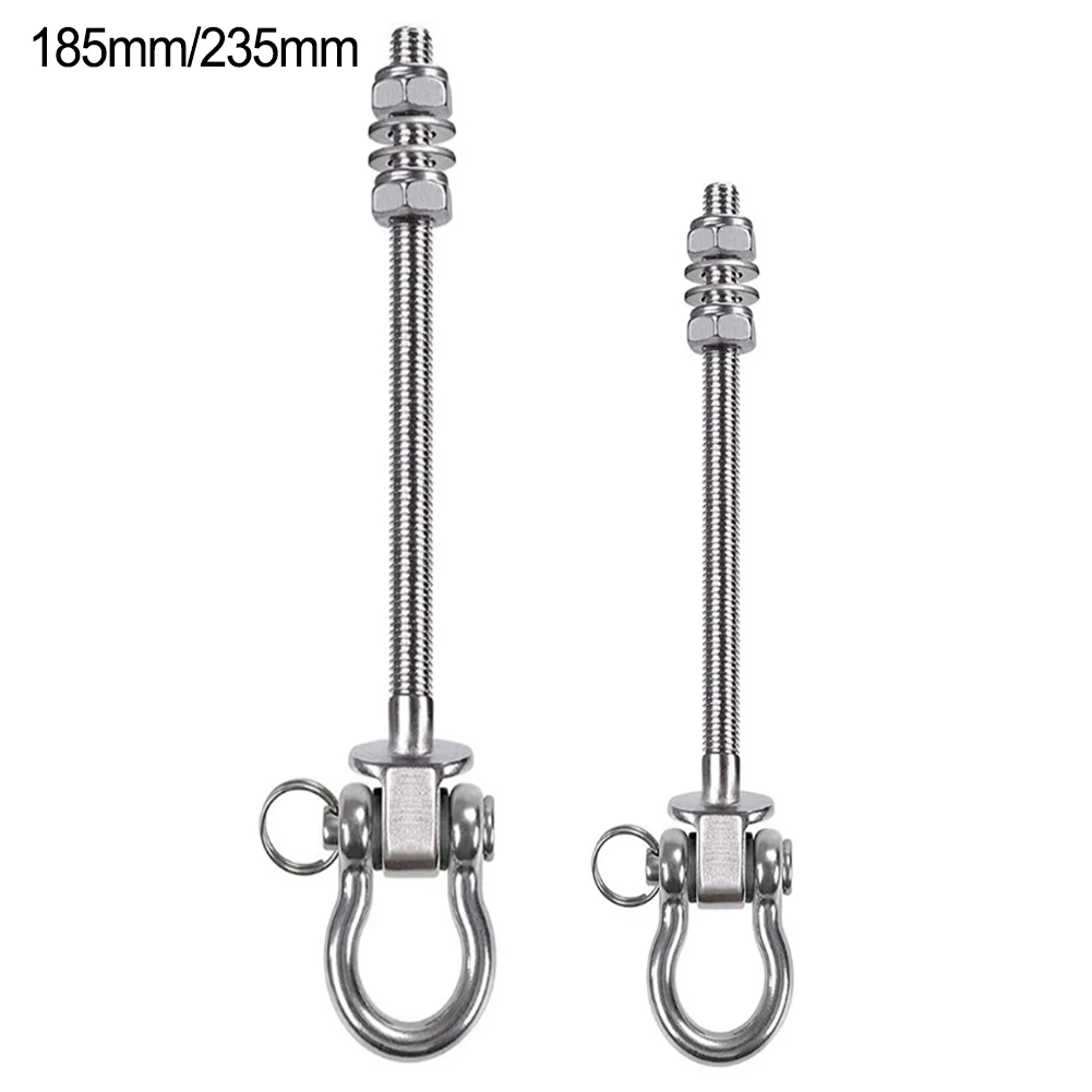 Heavy Swing Hook Bolt 150/180mm Stainless Steel Bow Shaped Swing Hooks For Outdoor Sandbag Hanging Chair Accessories mount hook plates