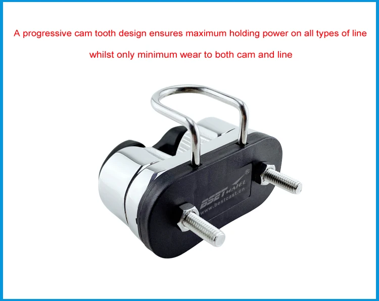 Description Picture 5 of item316 Stainless Steel Ball Bearing Cam Cleat Pilates Equipment Marine Boat Fast Entry     Rope Wire Fairlead Sailing Accessories