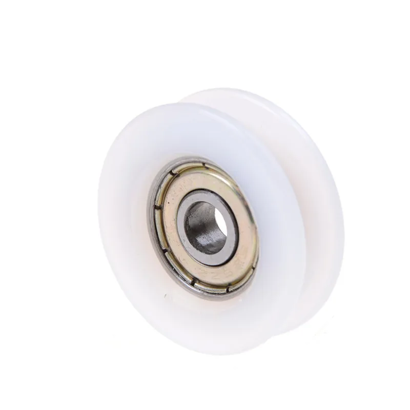 

6*30*10mm U Groove Metal Shield Nylon Round Pulley Ball Bearing Wheel Roller for furniture hardware accessories