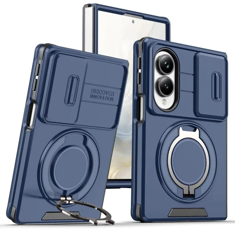 Luxurious Scratch-Resistant and Durable Armor Case with Sliding Camera Cover