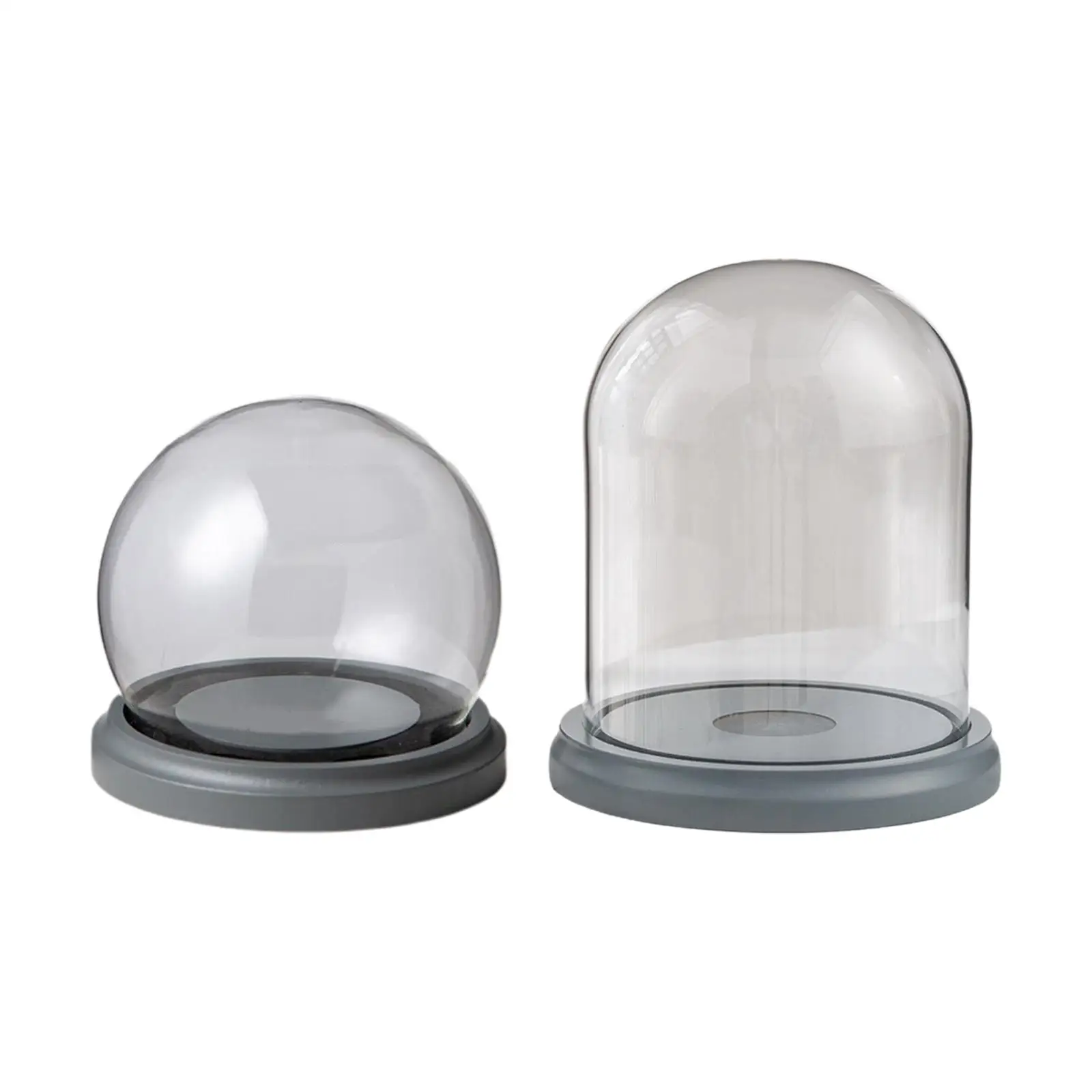 Decorative Clear Glass Dome with Base Cloche Glass Dome Crafts Showcase  Collectibles Bell Jar Stand for Birthday Gifts Office - AliExpress