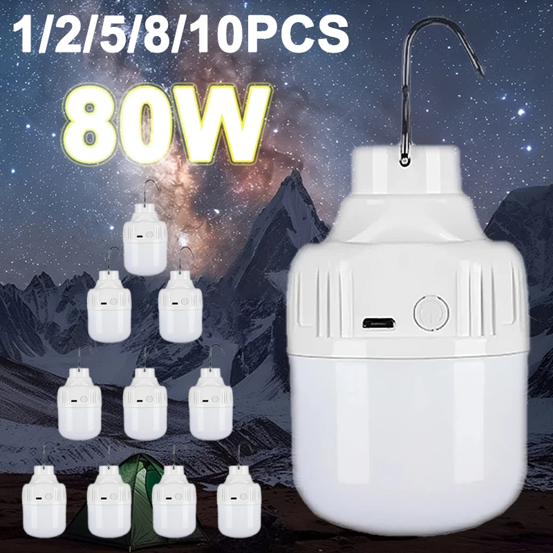 1-10pcs Outdoor High Power Portable LED Light 1